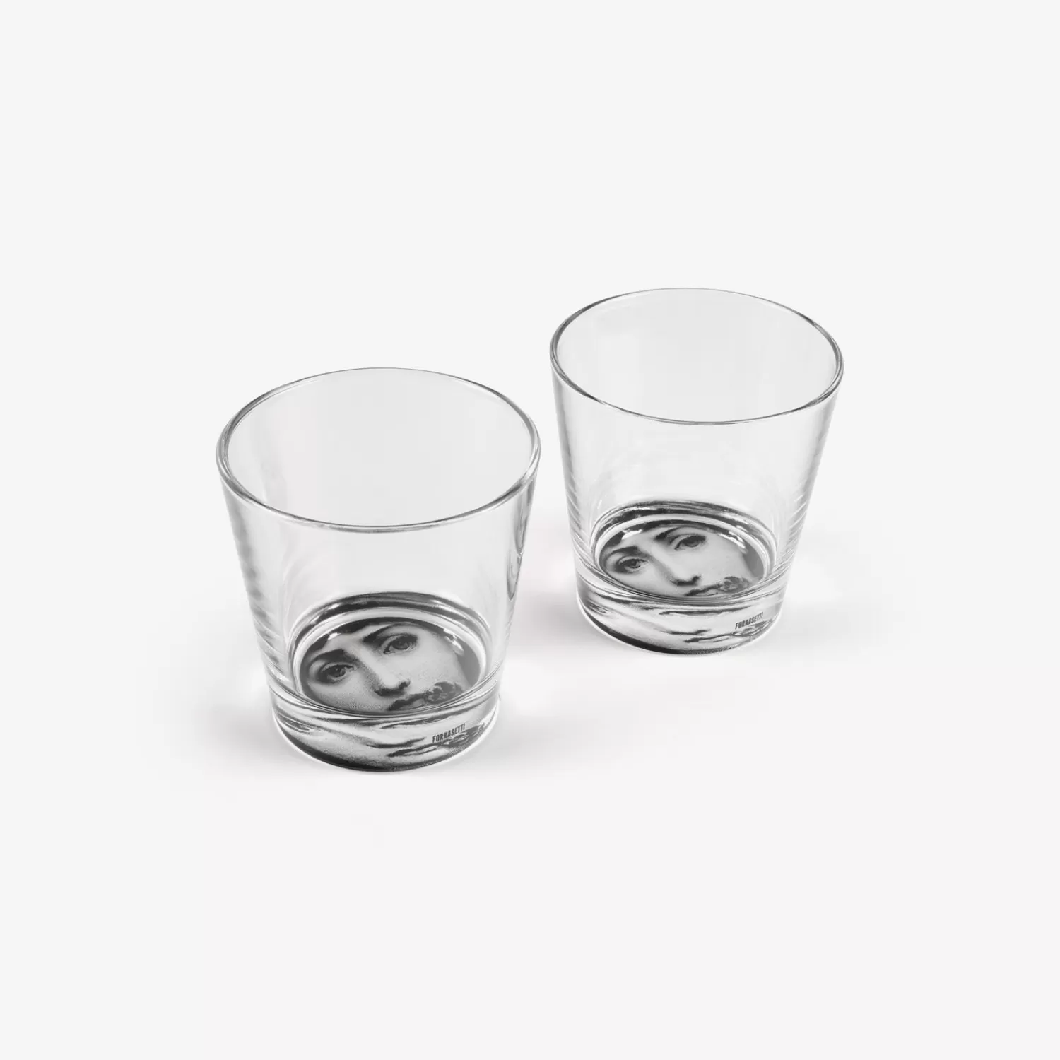 Glasses And Coasters<Fornasetti 2 Glasses Set Tema E Variazioni Black