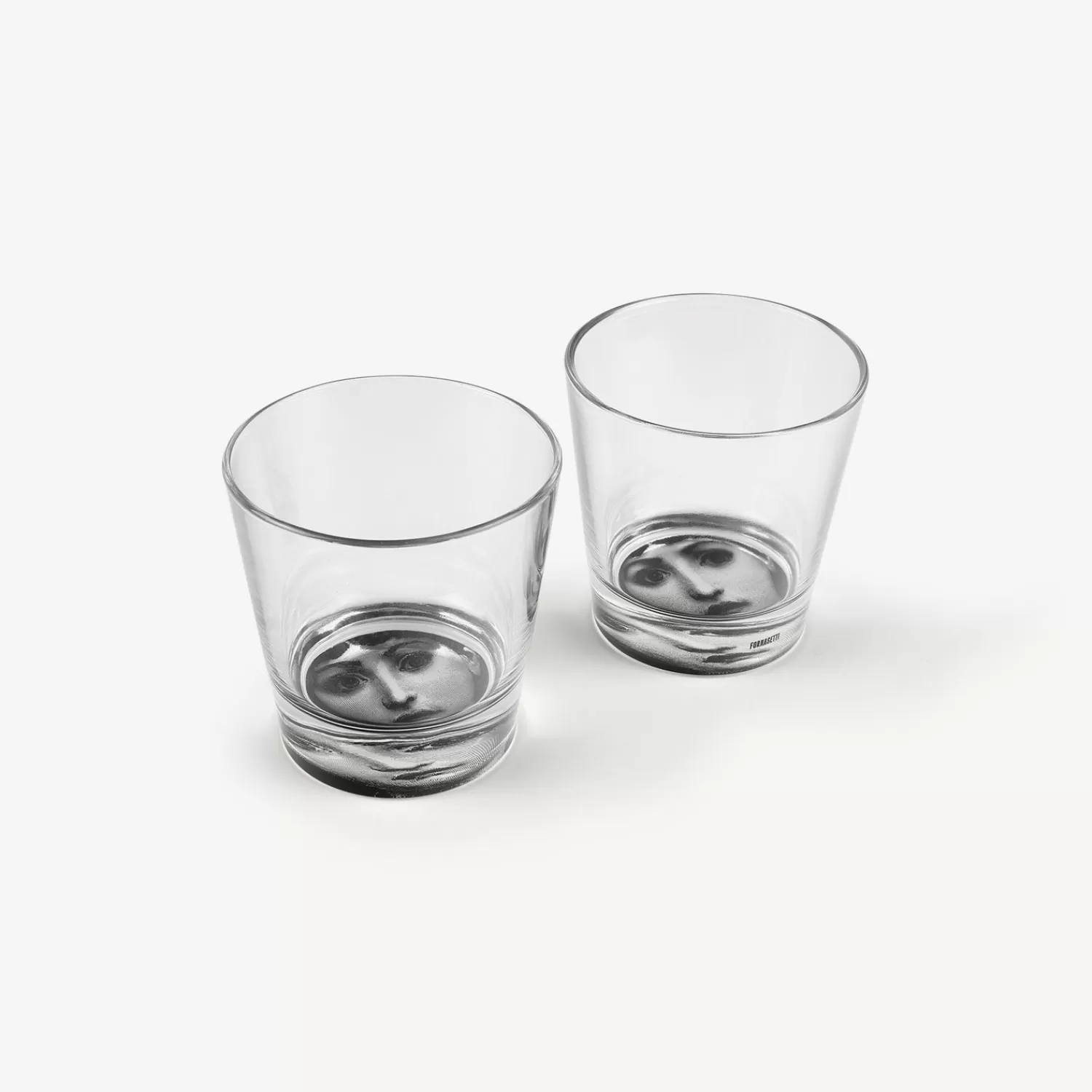 Glasses And Coasters<Fornasetti 2 Glasses Set Tema E Variazioni Black