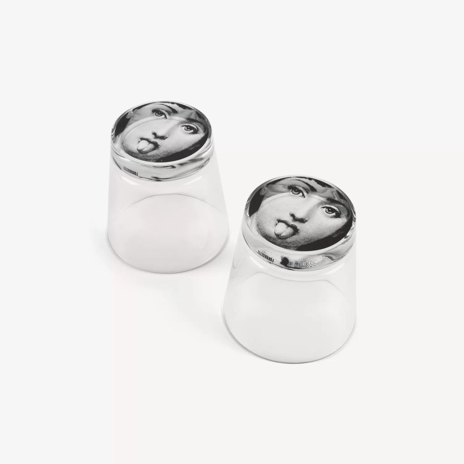 Glasses And Coasters<Fornasetti 2 Glasses Set Tema E Variazioni Black