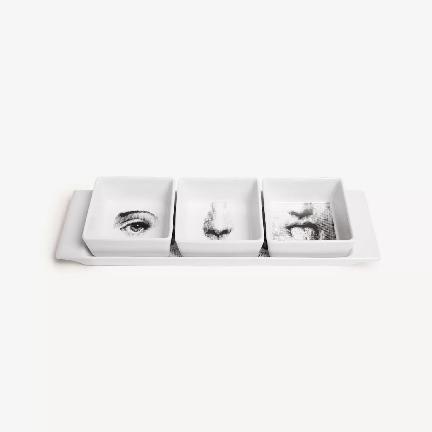 Appetizer Sets And Centrepieces<Fornasetti Appetizer Set I Sensi White/Black