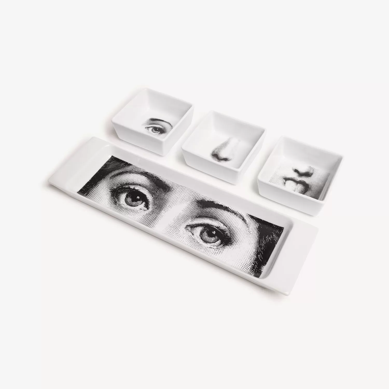 Appetizer Sets And Centrepieces<Fornasetti Appetizer Set I Sensi White/Black