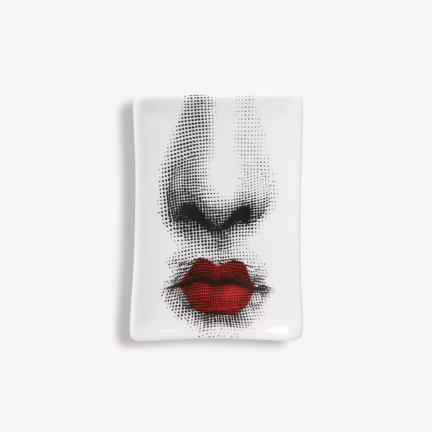 Design Ashtrays<Fornasetti Ashtray Bacio White/Black/Red