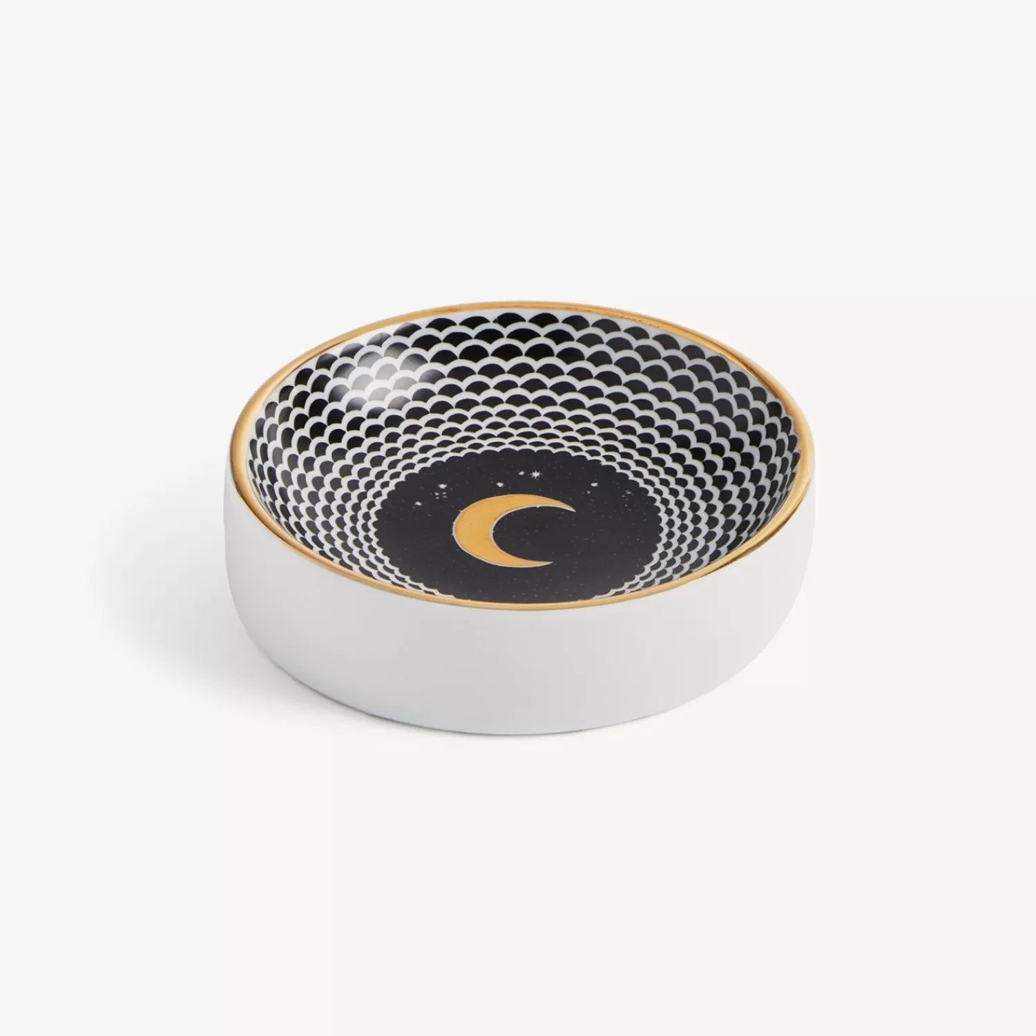 Design Ashtrays<Fornasetti Ashtray Lunocentrica White/Black/Gold