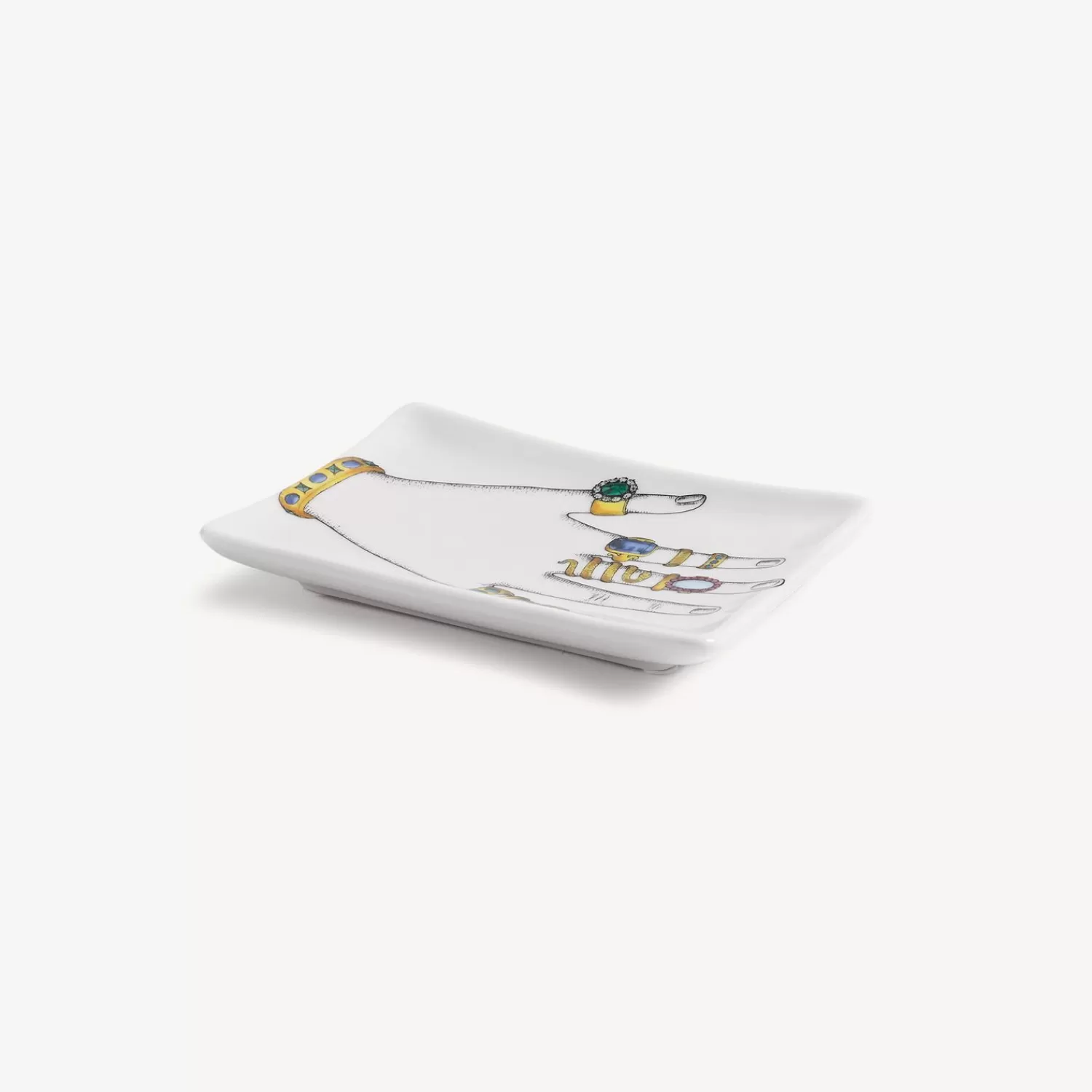 Design Ashtrays<Fornasetti Ashtray Mano Con Anelli Multicolour