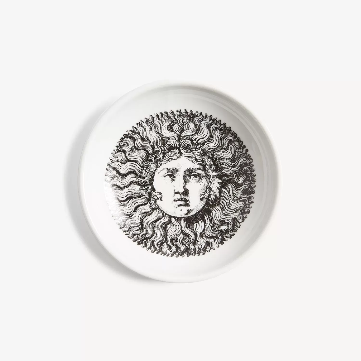 Design Ashtrays<Fornasetti Ashtray Re Sole White/Black