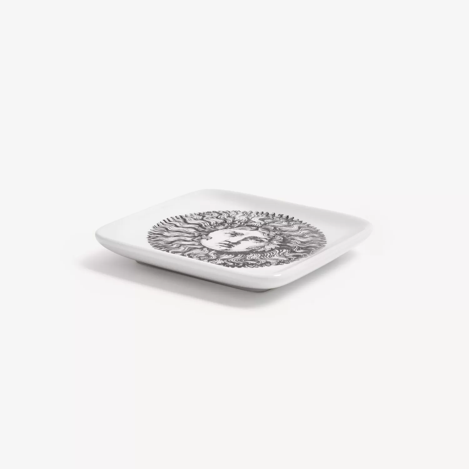 Design Ashtrays<Fornasetti Ashtray Re Sole White/Black