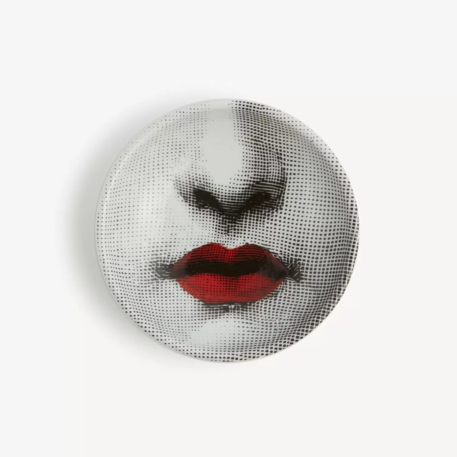 Design Ashtrays<Fornasetti Ashtray Red Lips - Tema E Variazioni N.397 White/Black/Red