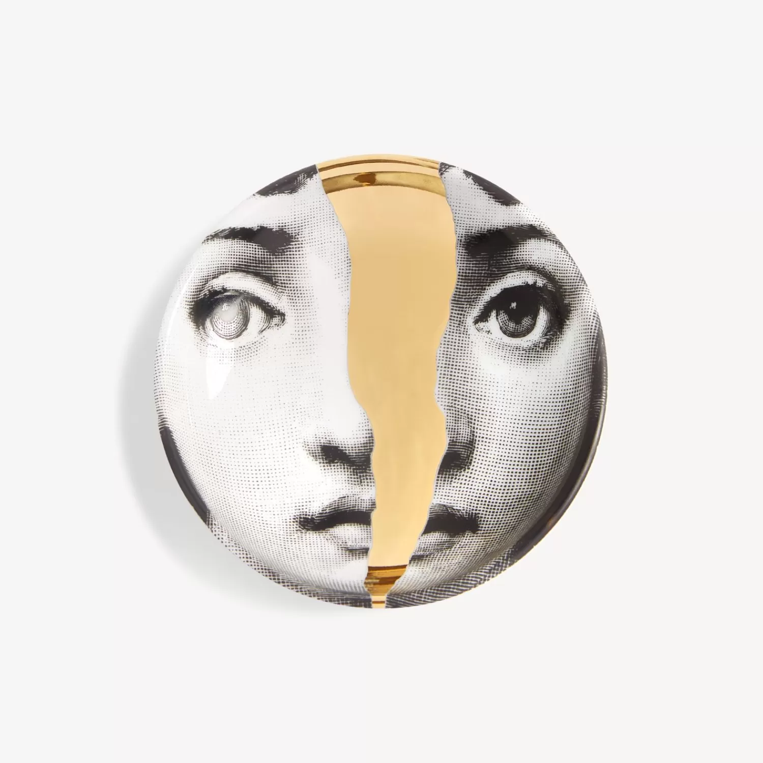 Design Ashtrays<Fornasetti Ashtray Tema E Variazioni N.10 White/Black/Gold