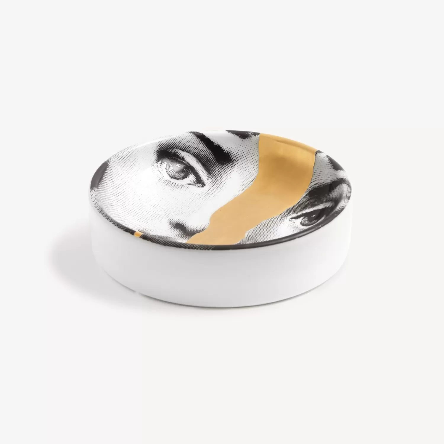 Design Ashtrays<Fornasetti Ashtray Tema E Variazioni N.10 White/Black/Gold