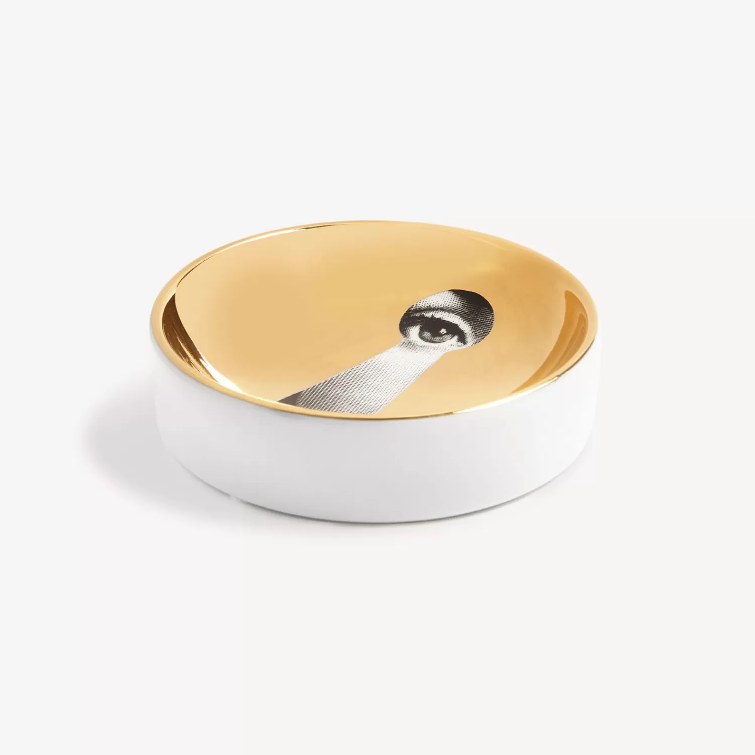 Design Ashtrays<Fornasetti Ashtray Tema E Variazioni N.14 White/Black/Gold