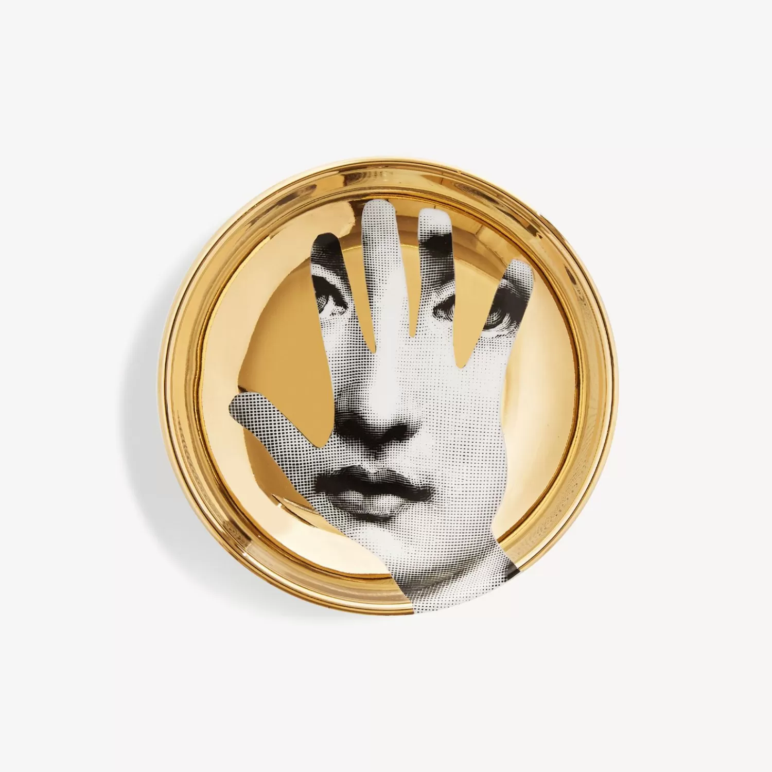 Design Ashtrays<Fornasetti Ashtray Tema E Variazioni N.15 White/Black/Gold