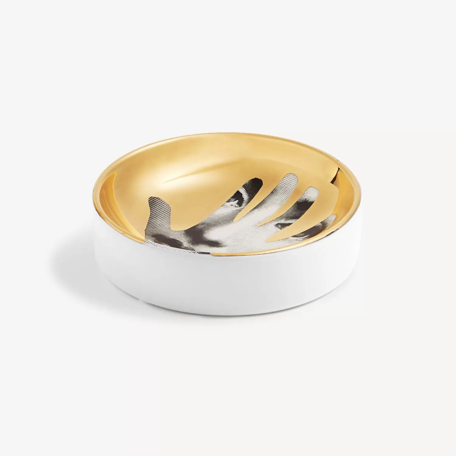 Design Ashtrays<Fornasetti Ashtray Tema E Variazioni N.15 White/Black/Gold