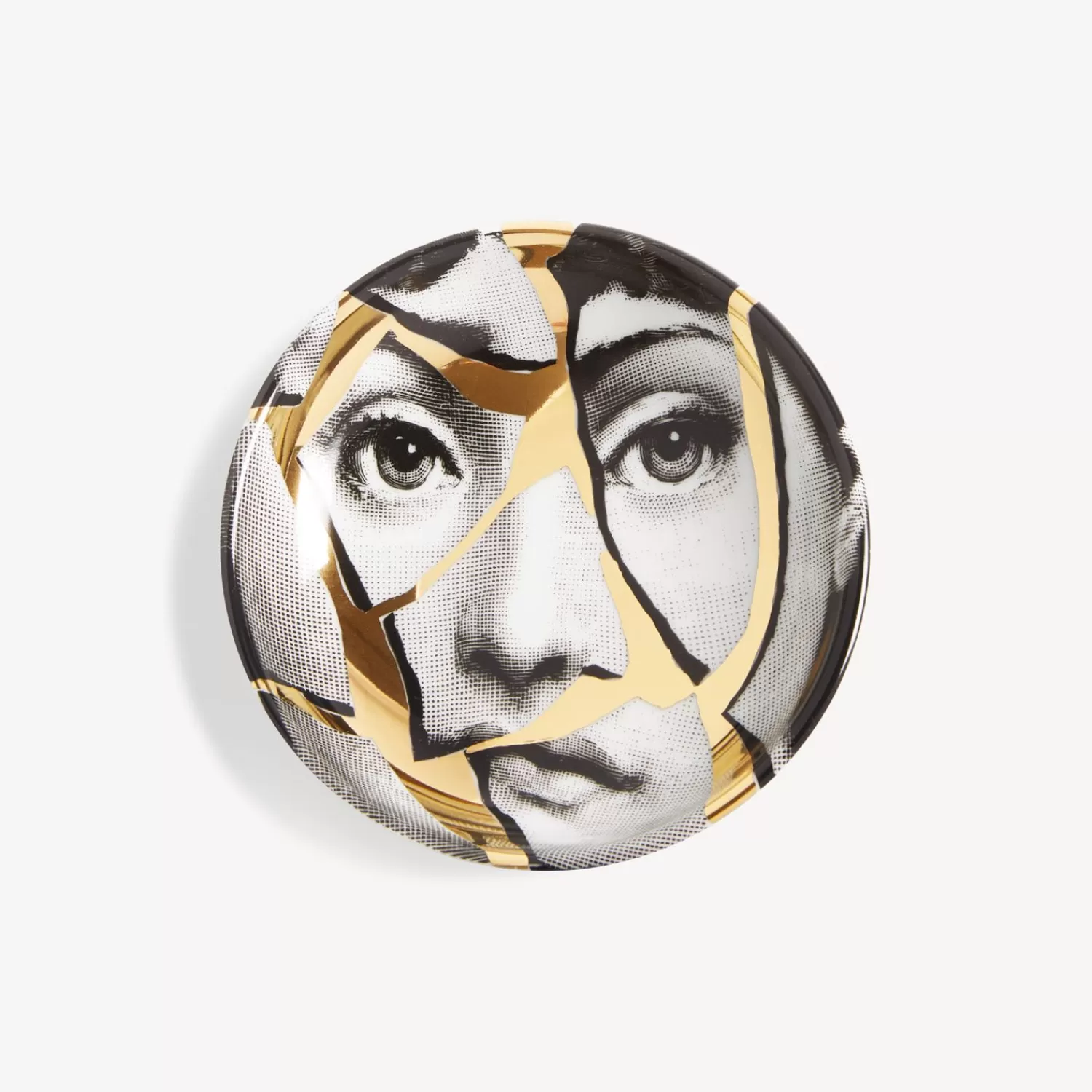 Design Ashtrays<Fornasetti Ashtray Tema E Variazioni N.2 White/Black/Gold