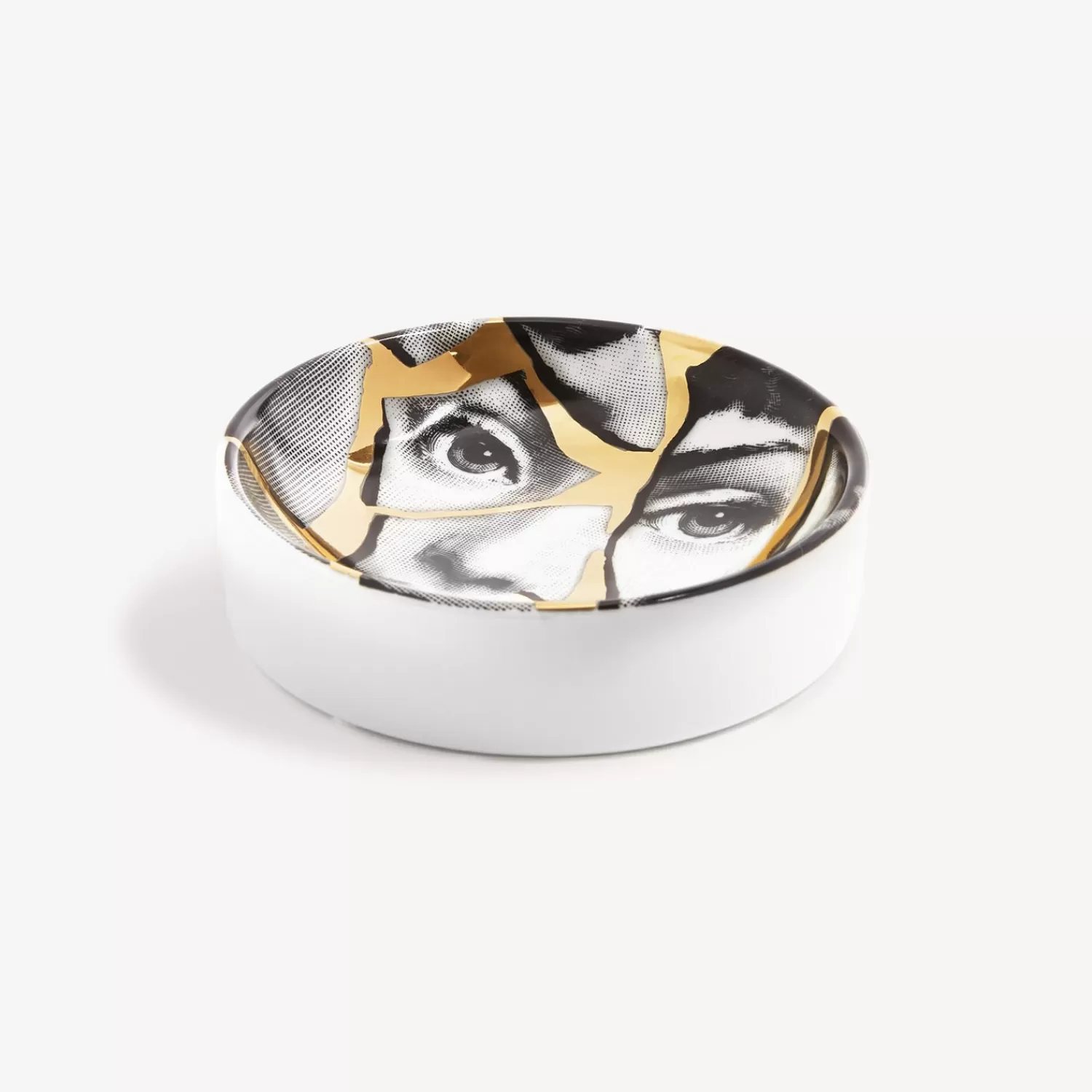 Design Ashtrays<Fornasetti Ashtray Tema E Variazioni N.2 White/Black/Gold