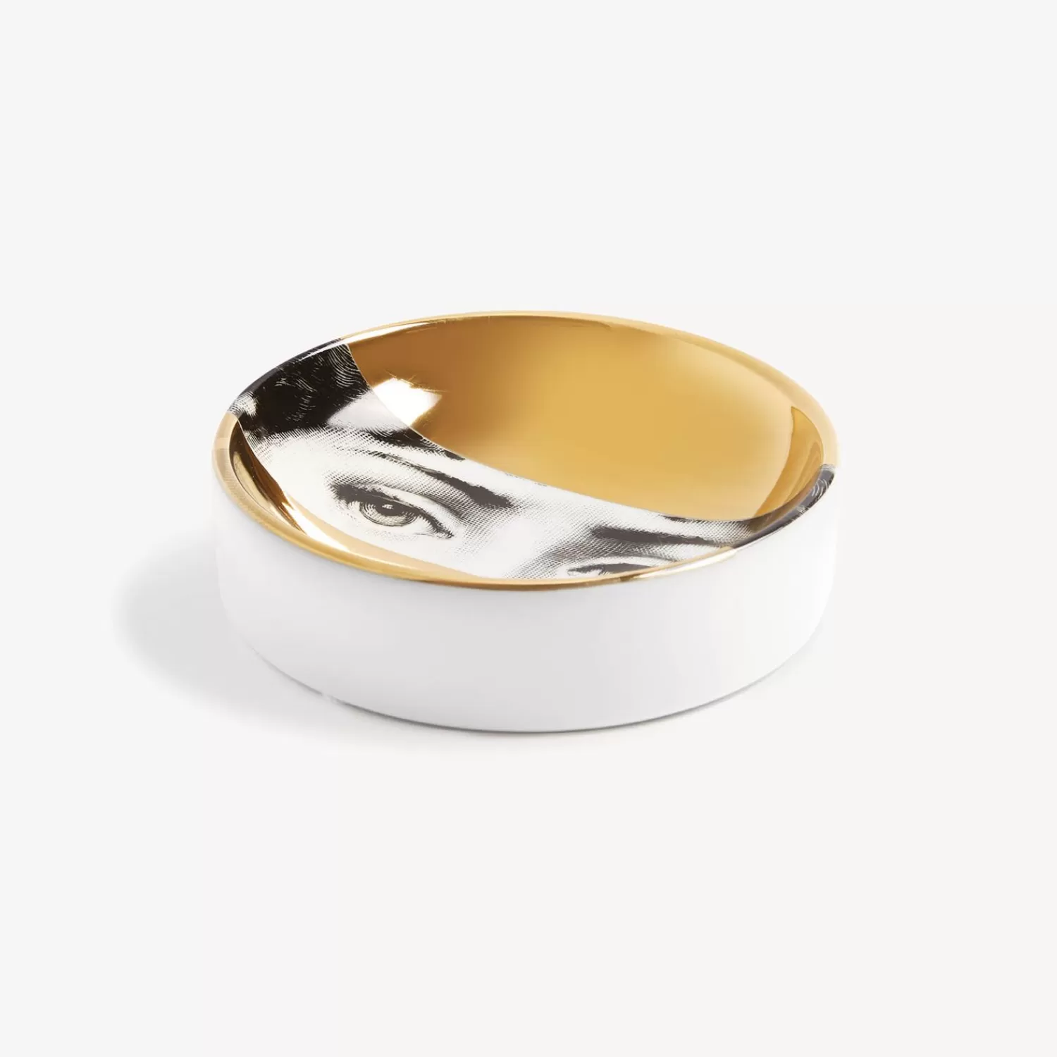 Design Ashtrays<Fornasetti Ashtray Tema E Variazioni N.32 White/Black/Gold