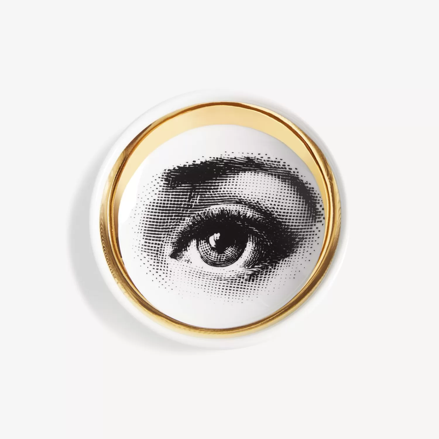 Design Ashtrays<Fornasetti Ashtray Tema E Variazioni N.35 White/Black/Gold
