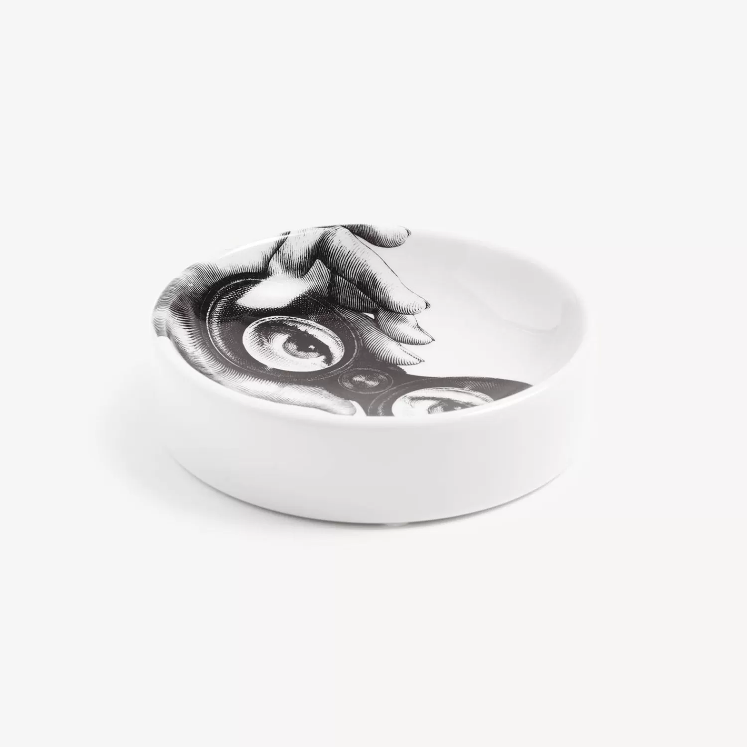 Design Ashtrays<Fornasetti Ashtray Tema E Variazioni N.371 White/Black