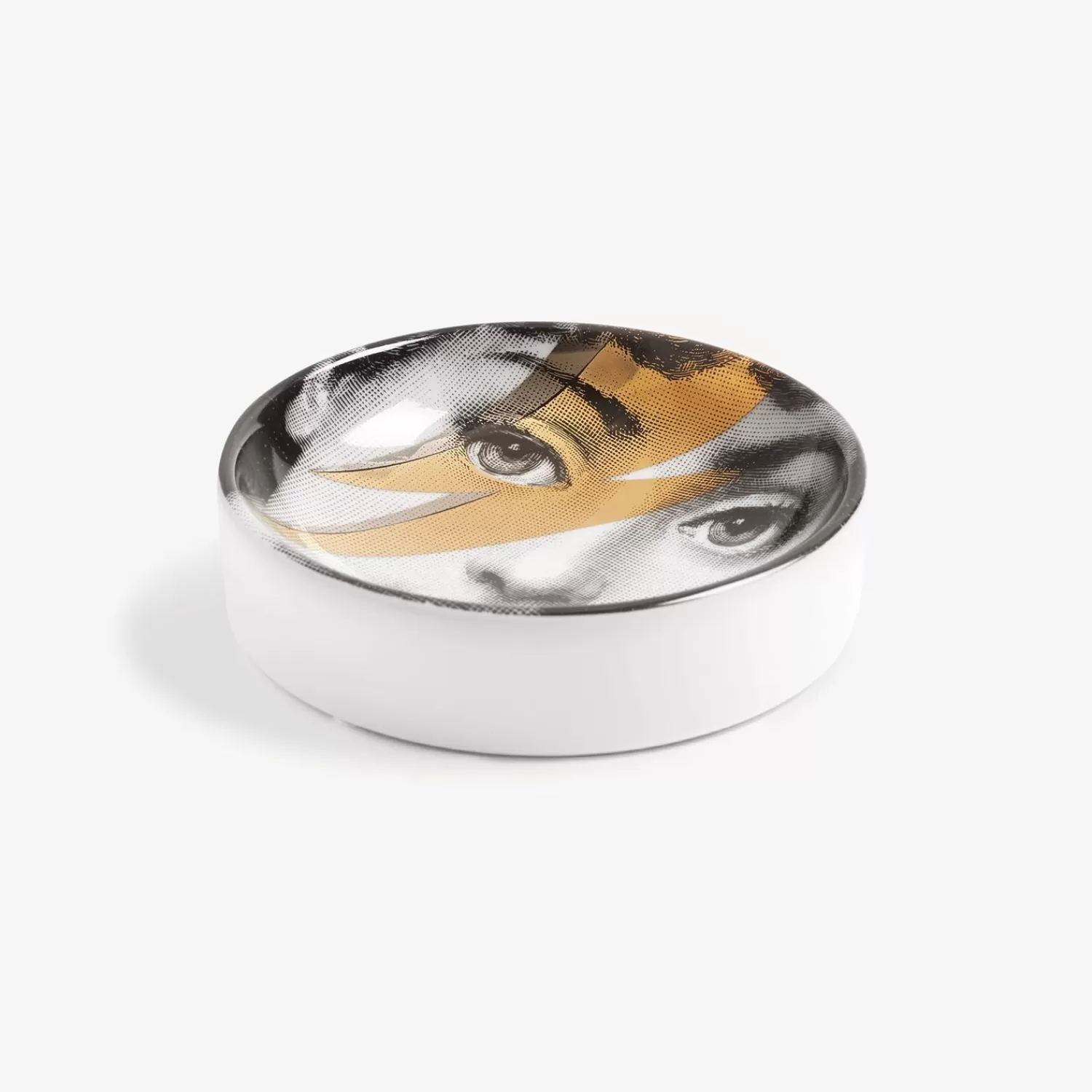 Design Ashtrays<Fornasetti Ashtray Tema E Variazioni N.375 White/Black/Gold