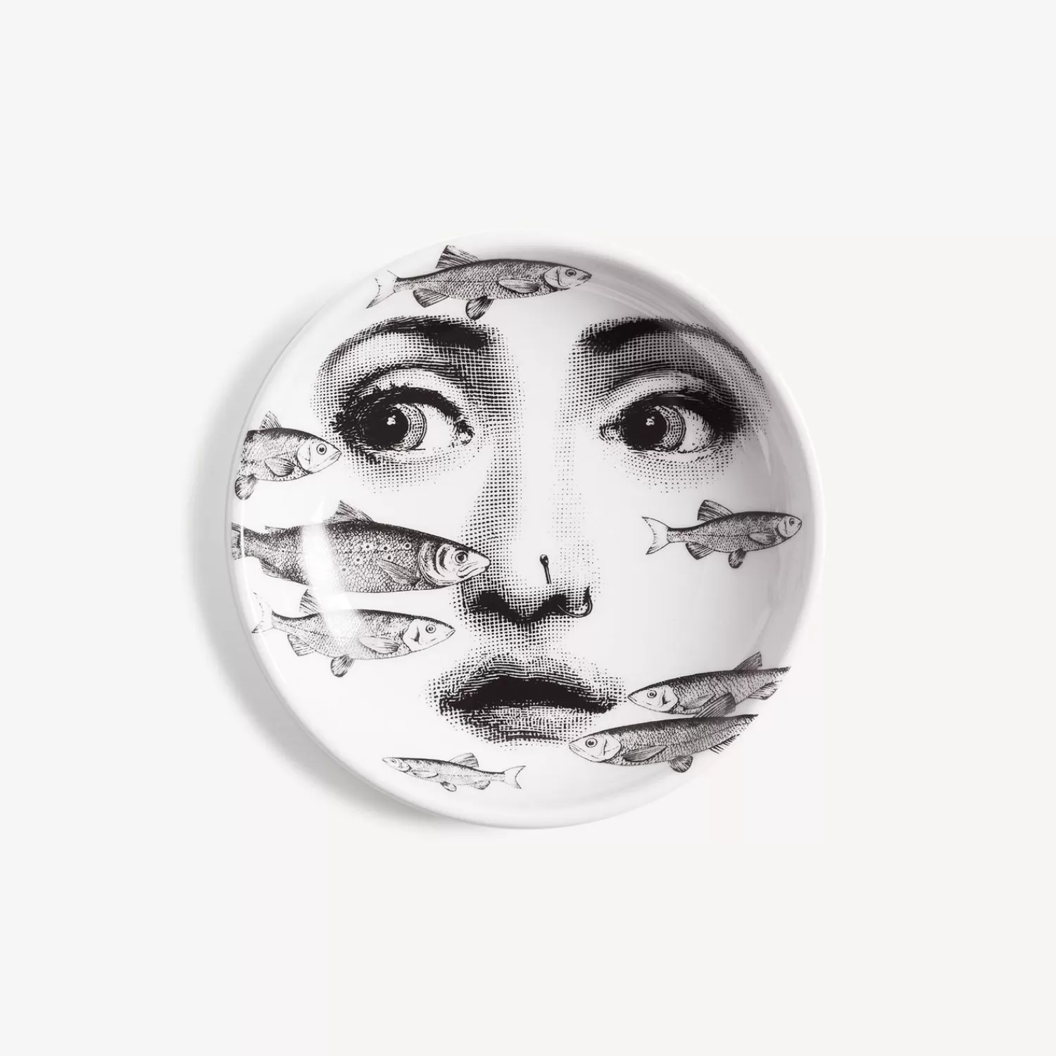 Design Ashtrays<Fornasetti Ashtray Tema E Variazioni N.392 White/Black