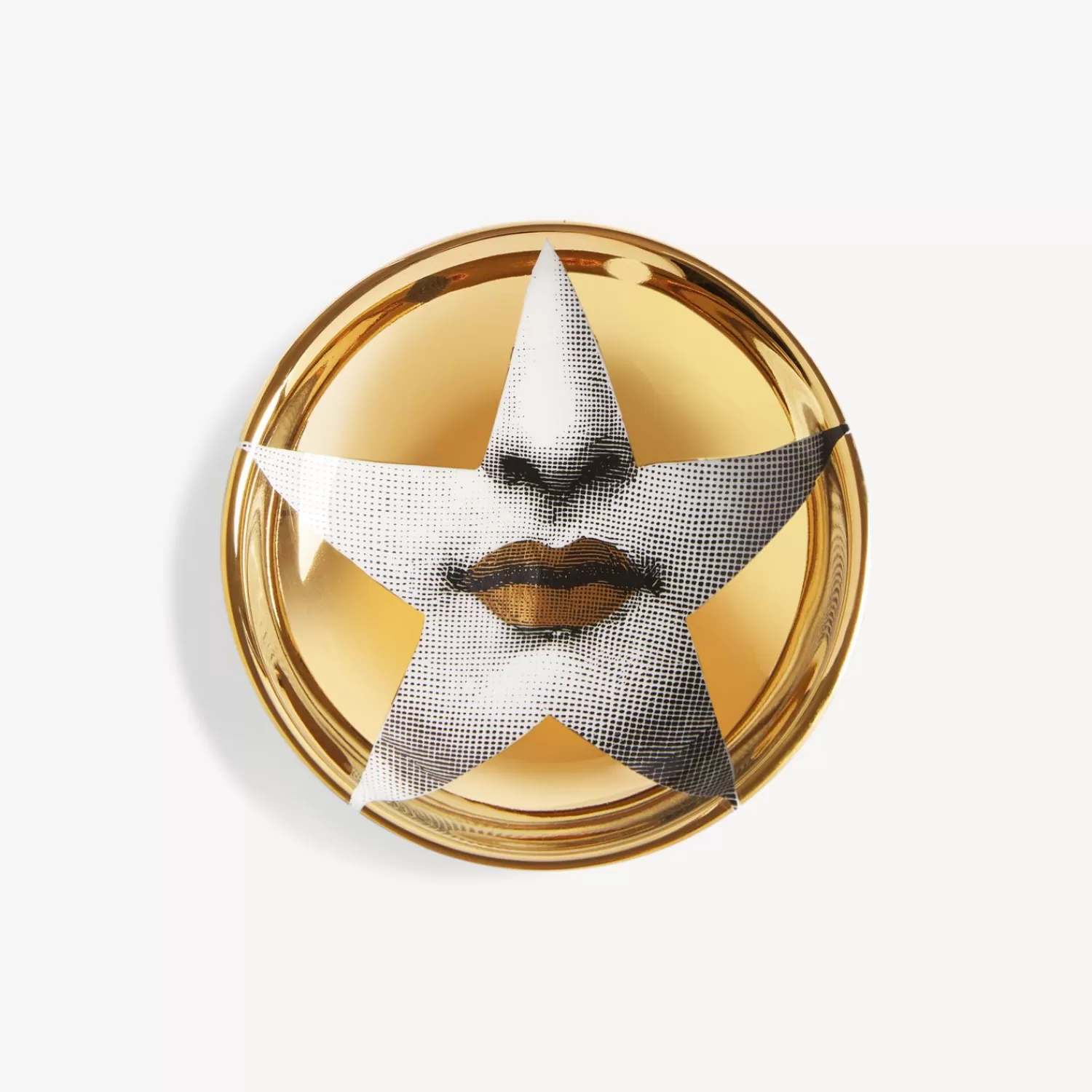 Design Ashtrays<Fornasetti Ashtray Tema E Variazioni N.399 White/Black/Gold
