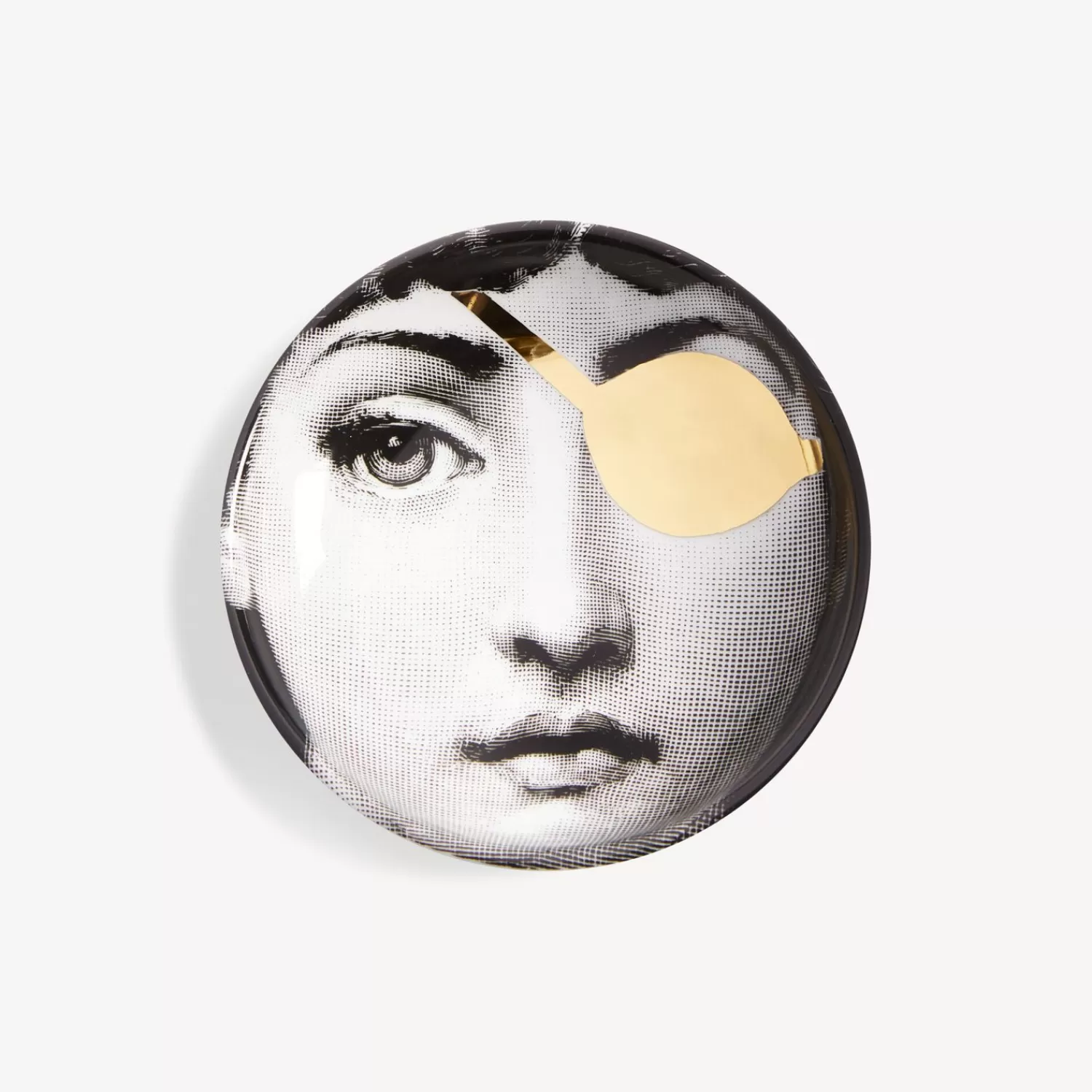 Design Ashtrays<Fornasetti Ashtray Tema E Variazioni N.8 White/Black/Gold