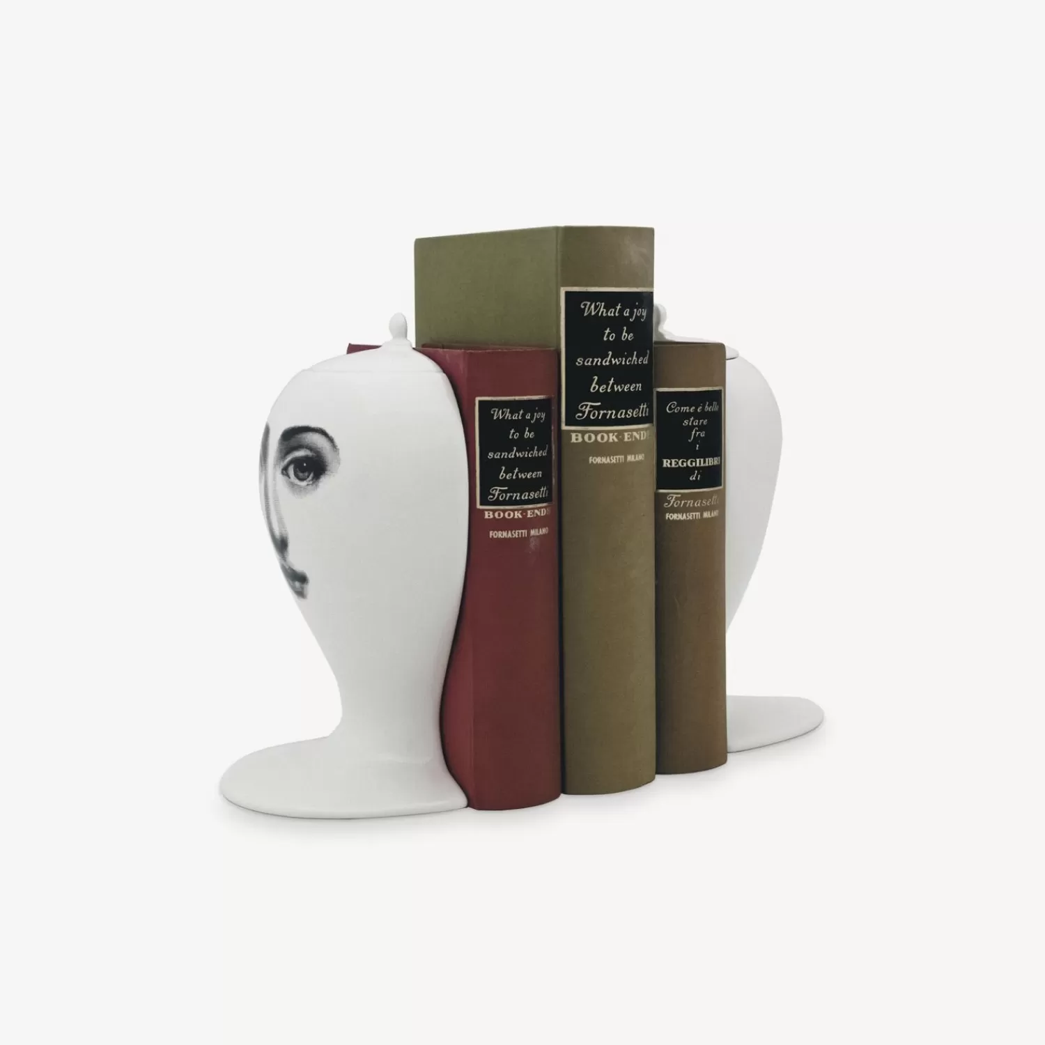 Bookends<Fornasetti Bookends White/Black