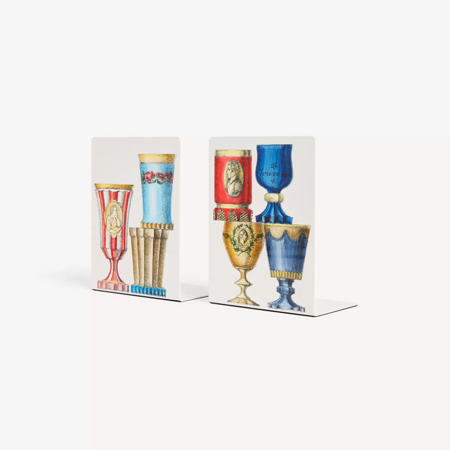 Bookends<Fornasetti Bookends Bicchieri Di Boemia Multicolour