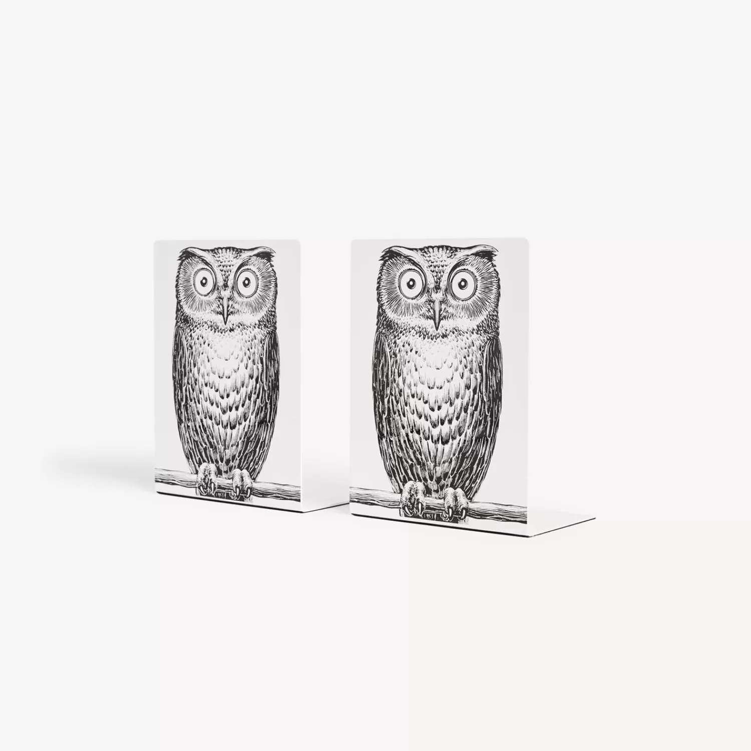 Bookends<Fornasetti Bookends Civetta White/Black