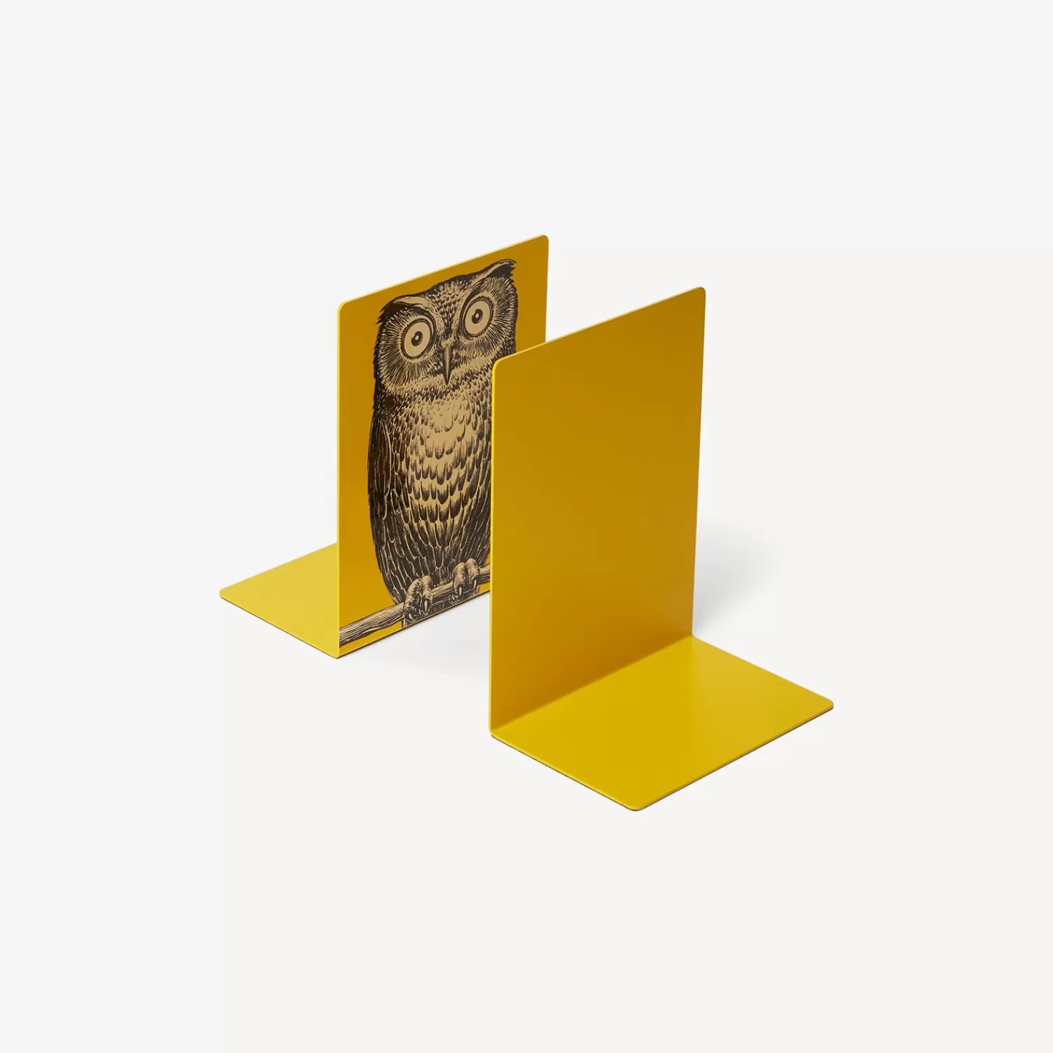Bookends<Fornasetti Bookends Civetta White/Black/Yellow