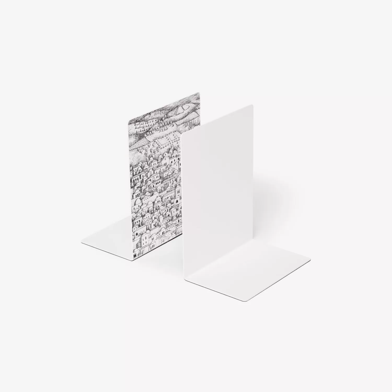 Bookends<Fornasetti Bookends Gerusalemme White/Black