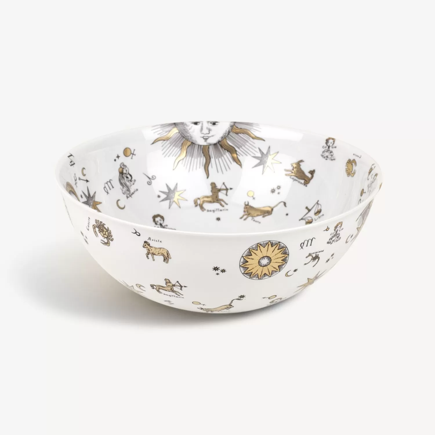 Appetizer Sets And Centrepieces<Fornasetti Centrepiece Astronomici White/Black/Gold