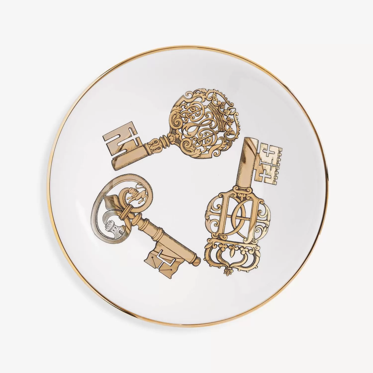 Appetizer Sets And Centrepieces<Fornasetti Centrepiece Chiavi White/Gold