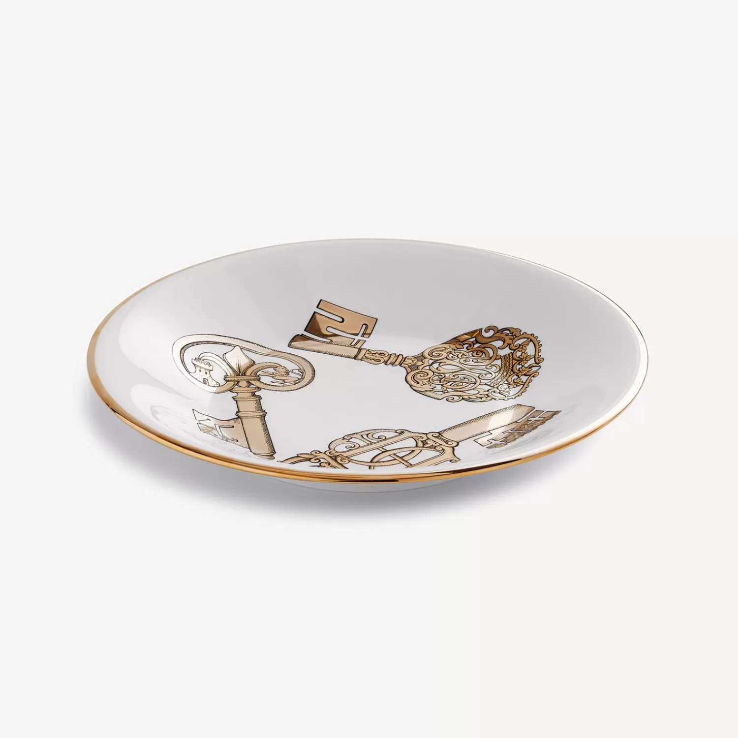 Appetizer Sets And Centrepieces<Fornasetti Centrepiece Chiavi White/Gold