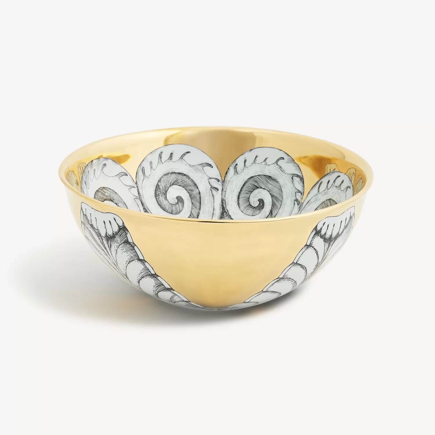 Appetizer Sets And Centrepieces<Fornasetti Centrepiece Rosone N.1 White/Black/Gold