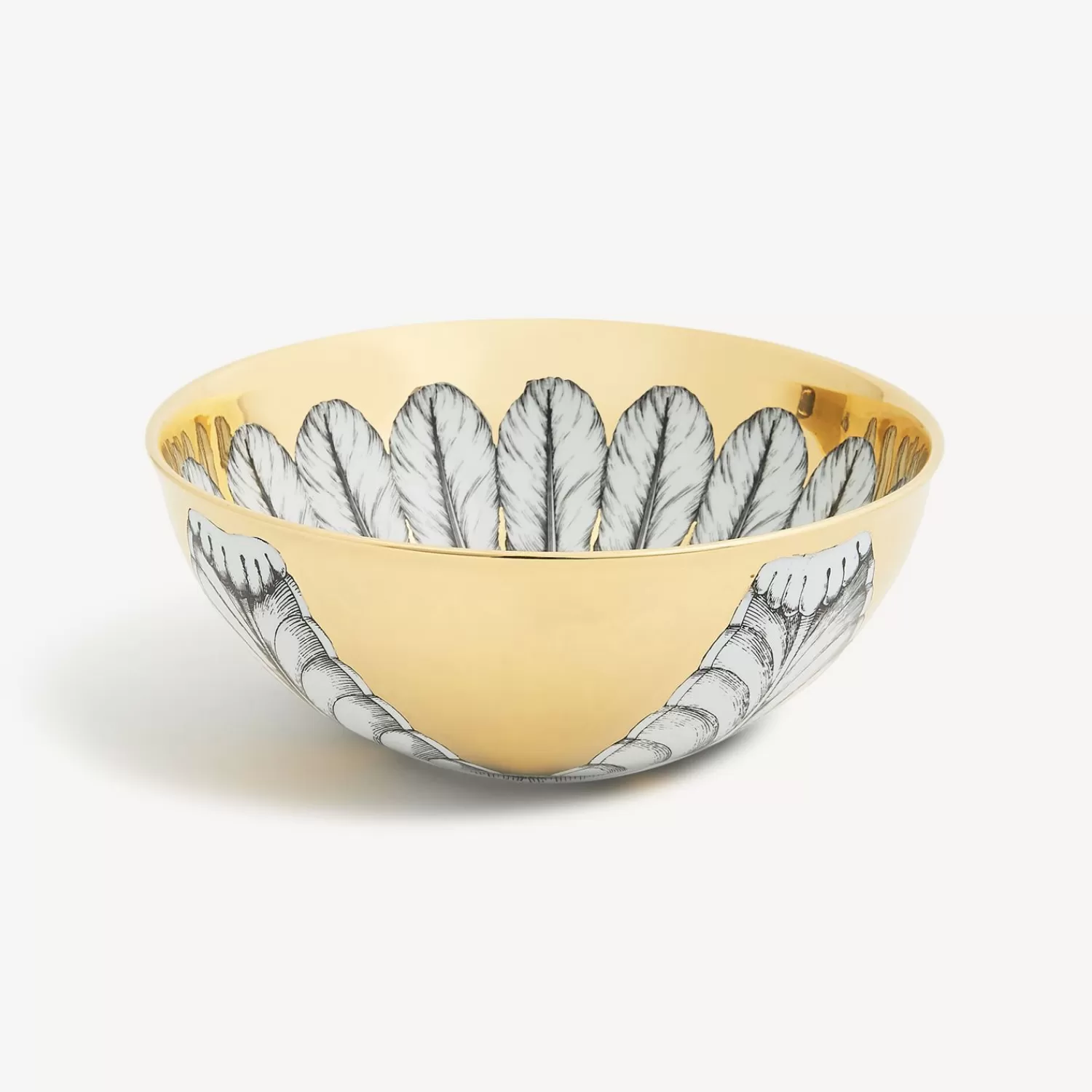 Appetizer Sets And Centrepieces<Fornasetti Centrepiece Rosone N.2 White/Black/Gold