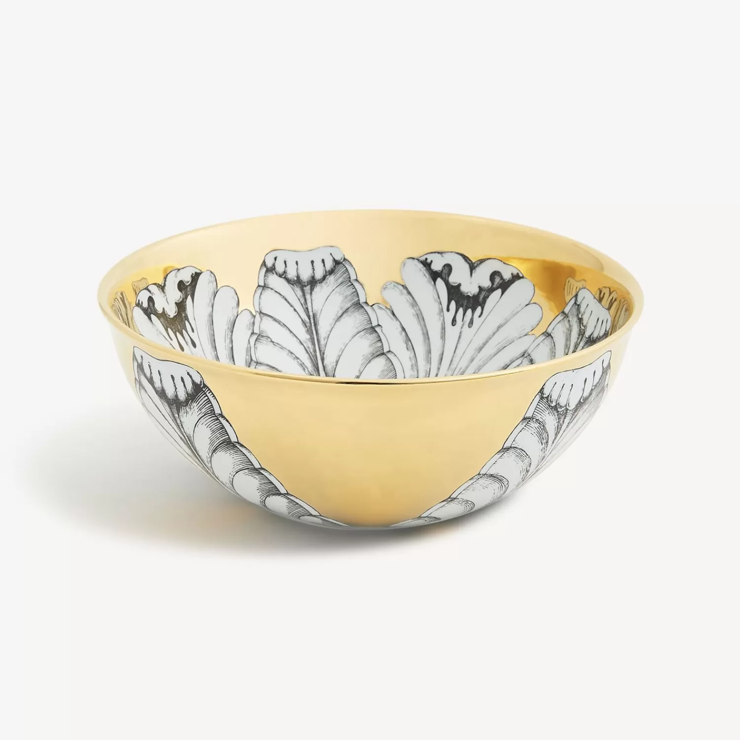 Appetizer Sets And Centrepieces<Fornasetti Centrepiece Rosone N.5 White/Black/Gold