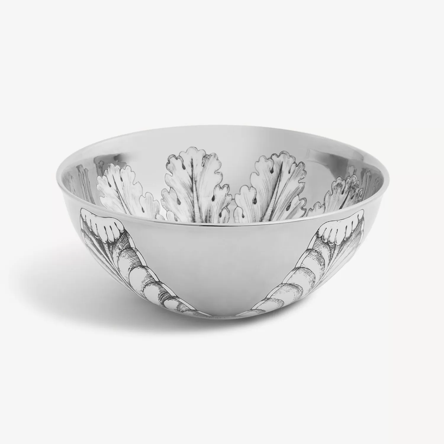Appetizer Sets And Centrepieces<Fornasetti Centrepiece Rosone N.6 White/Black/Platinum