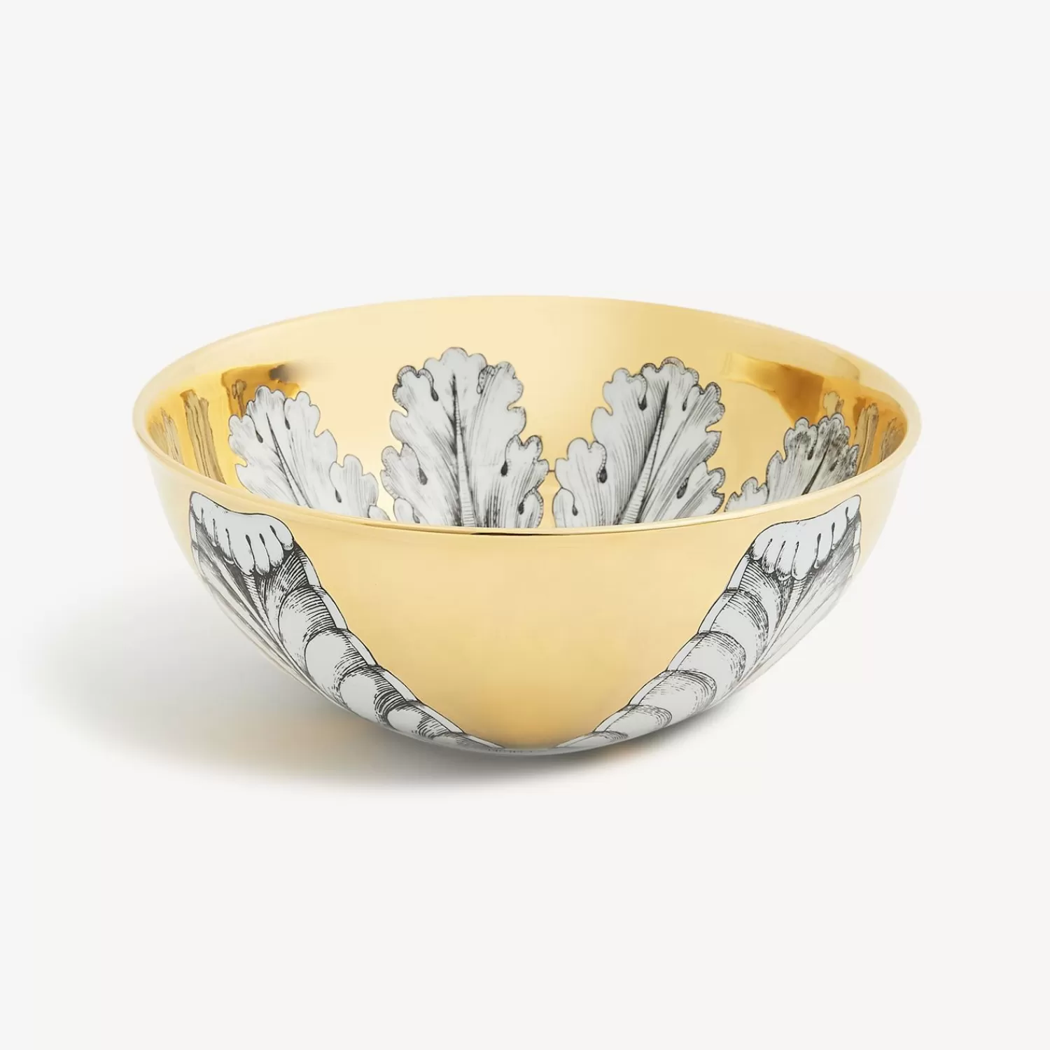 Appetizer Sets And Centrepieces<Fornasetti Centrepiece Rosone N.6 White/Black/Gold