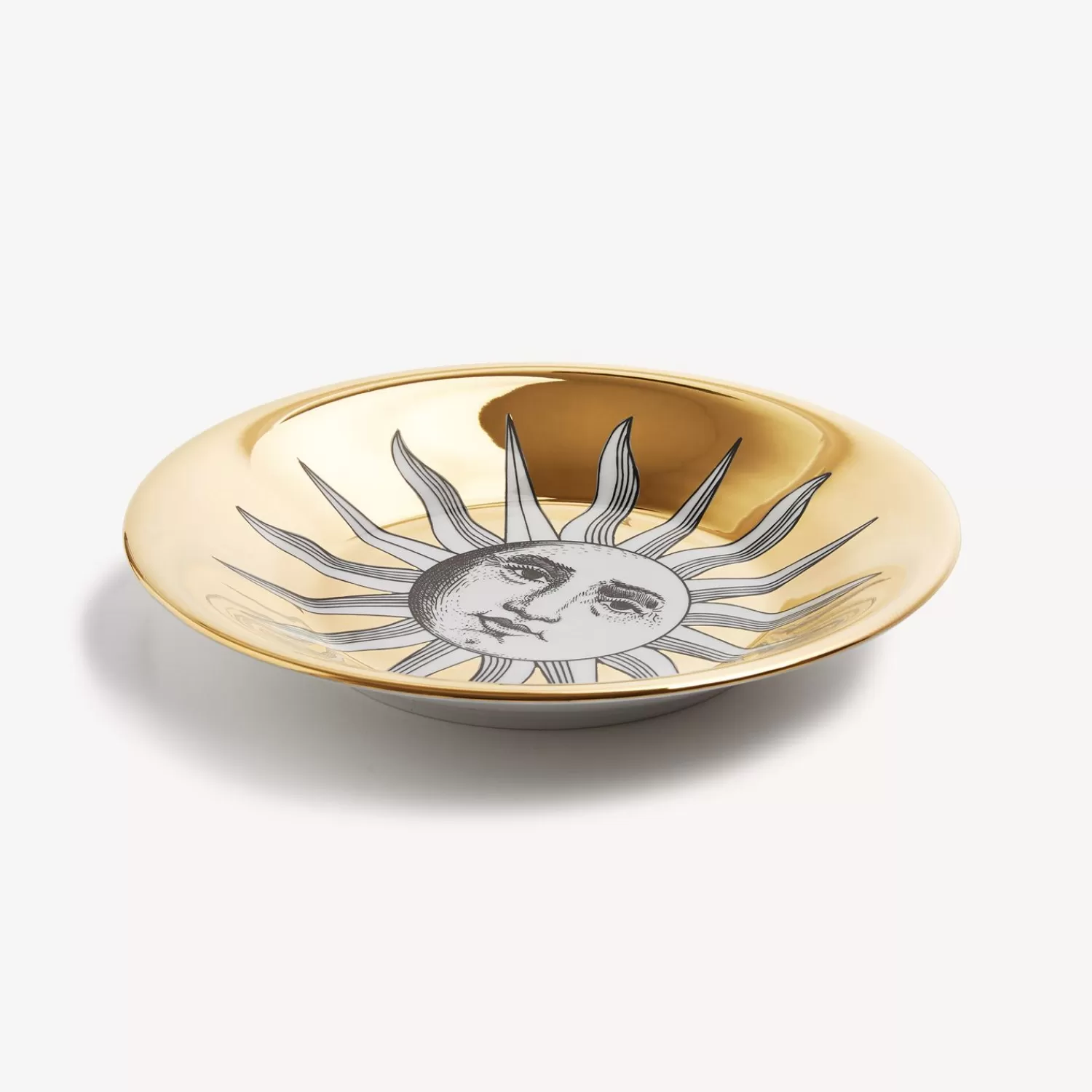 Appetizer Sets And Centrepieces<Fornasetti Centrepiece Sole White/Black/Gold