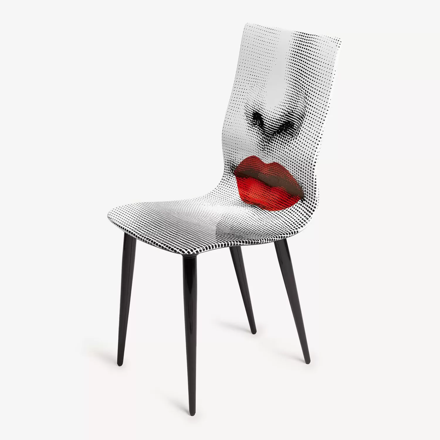 Chairs<Fornasetti Chair Bocca White/Black/Red