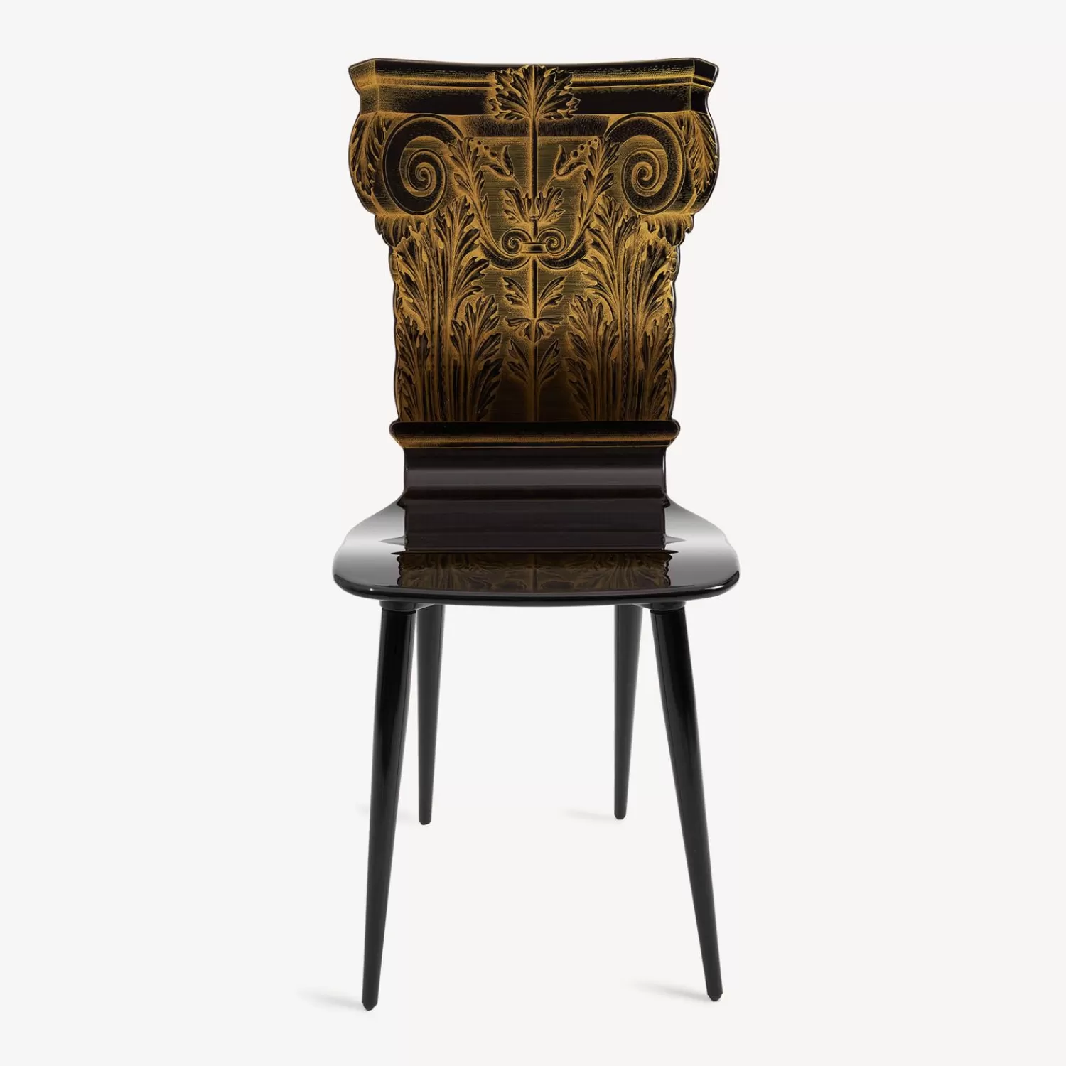 Chairs<Fornasetti Chair Capitello Corinzio Gold/Black