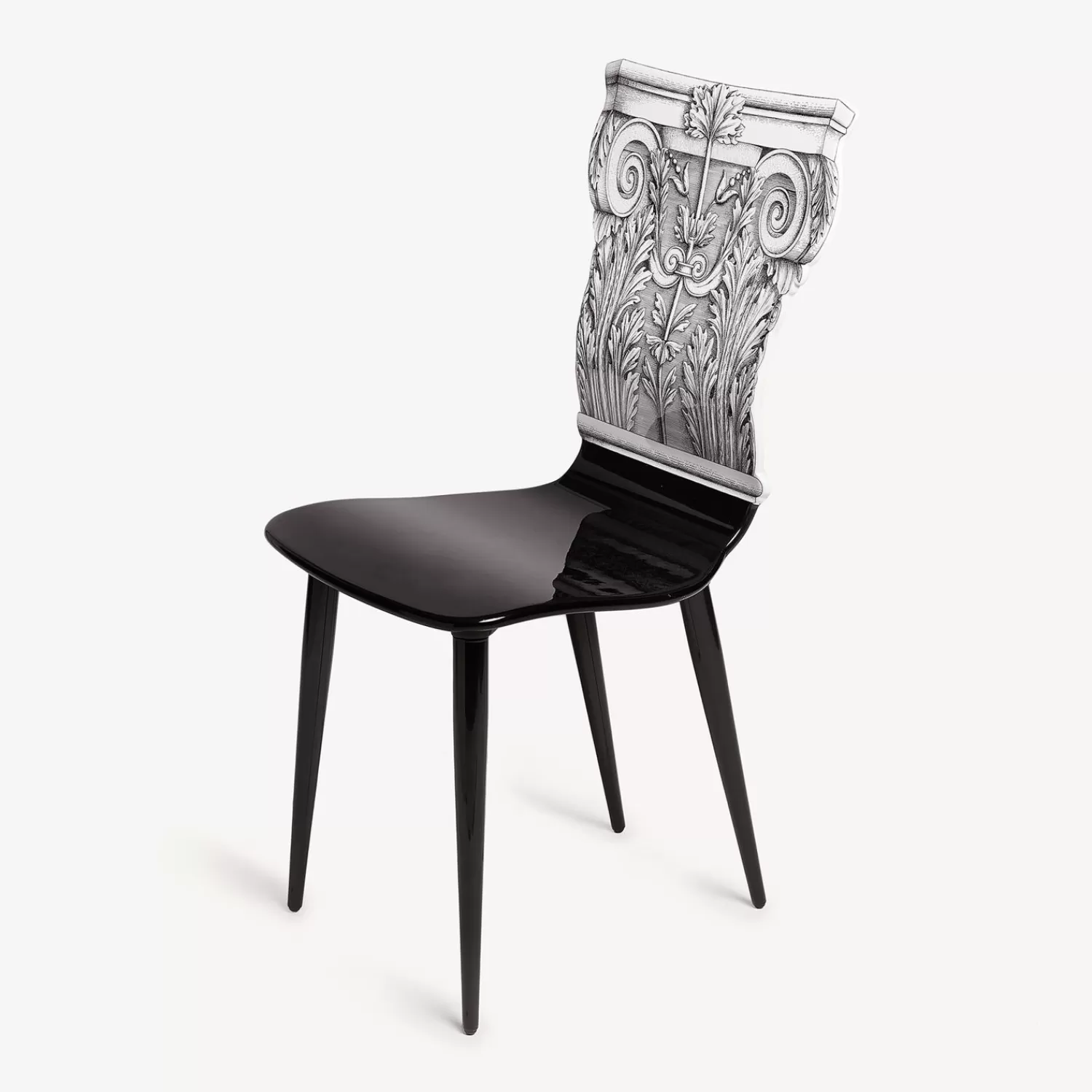 Chairs<Fornasetti Chair Capitello Corinzio White/Black
