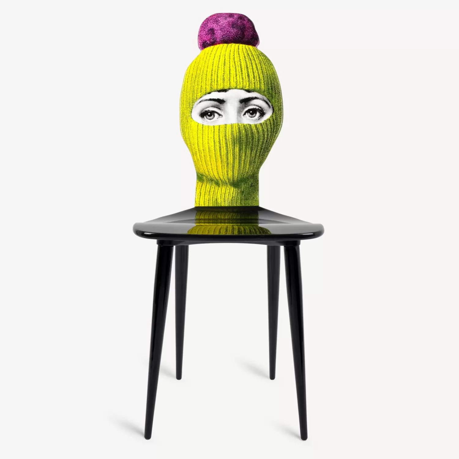 Chairs<Fornasetti Chair Lux Gstaad Yellow/Fuchsia/Black