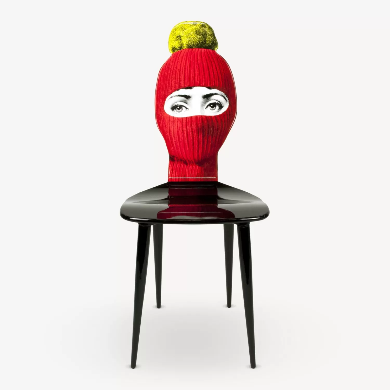 Chairs<Fornasetti Chair Lux Gstaad Red/Yellow/Black