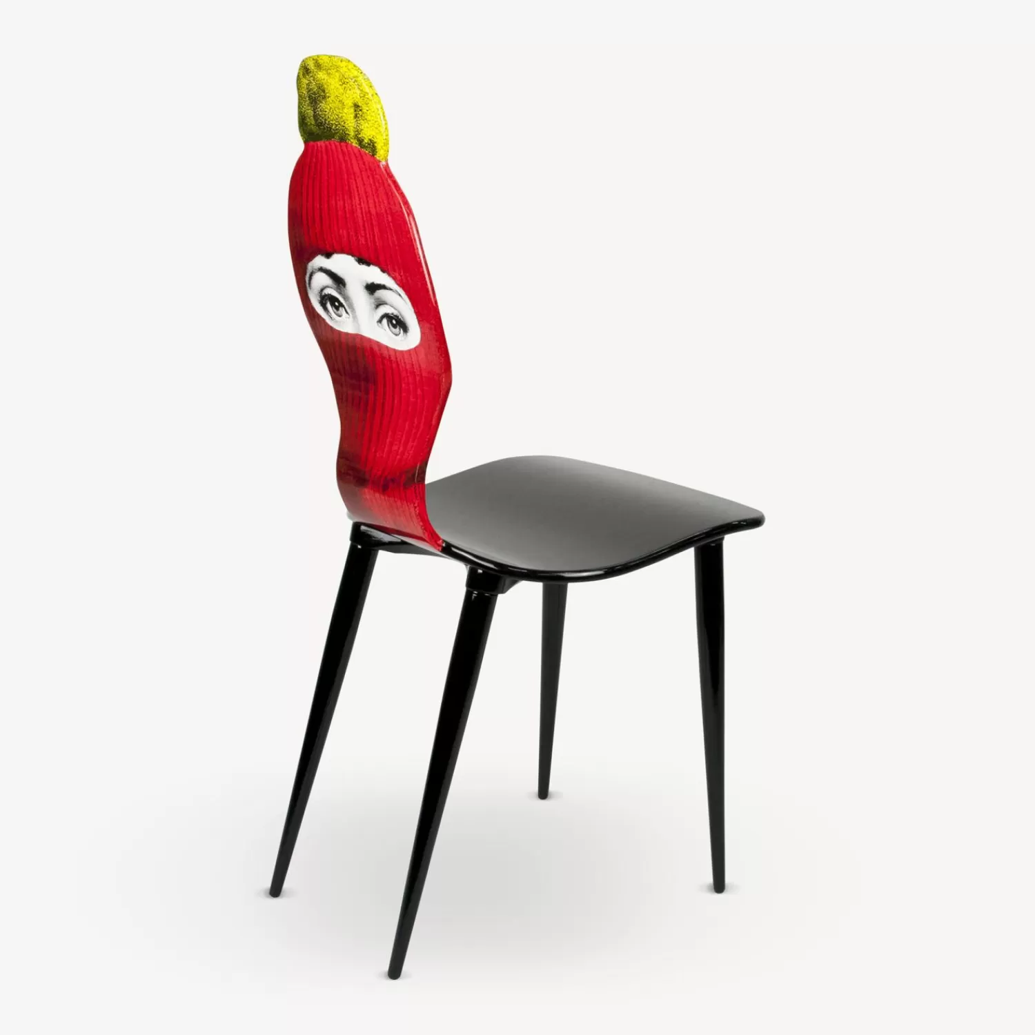 Chairs<Fornasetti Chair Lux Gstaad Red/Yellow/Black