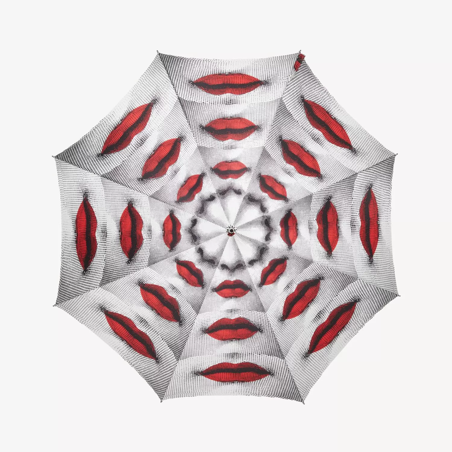 Umbrellas<Fornasetti Classic Umbrella Bocche White/Black/Red