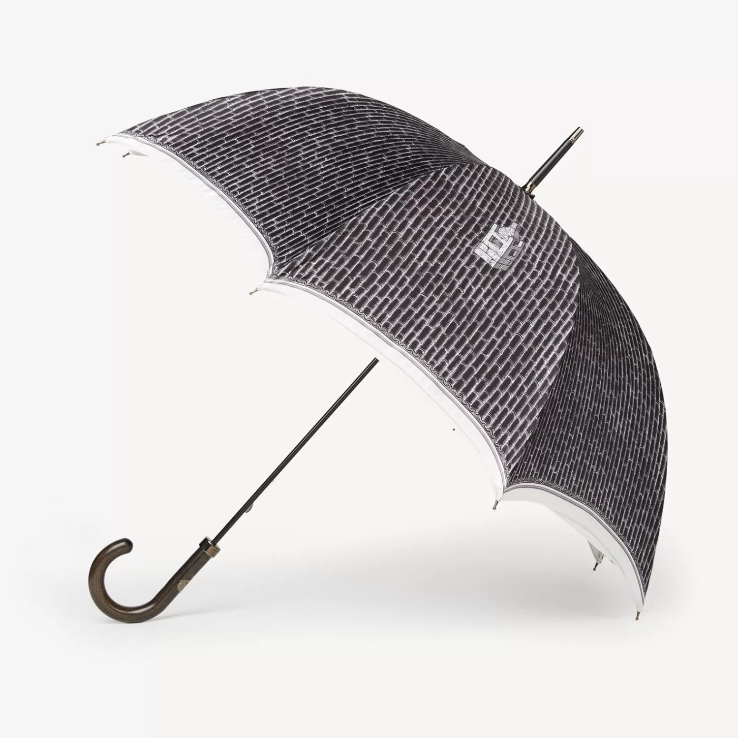 Umbrellas<Fornasetti Classic Umbrella Double Fabric Architettura White/Black