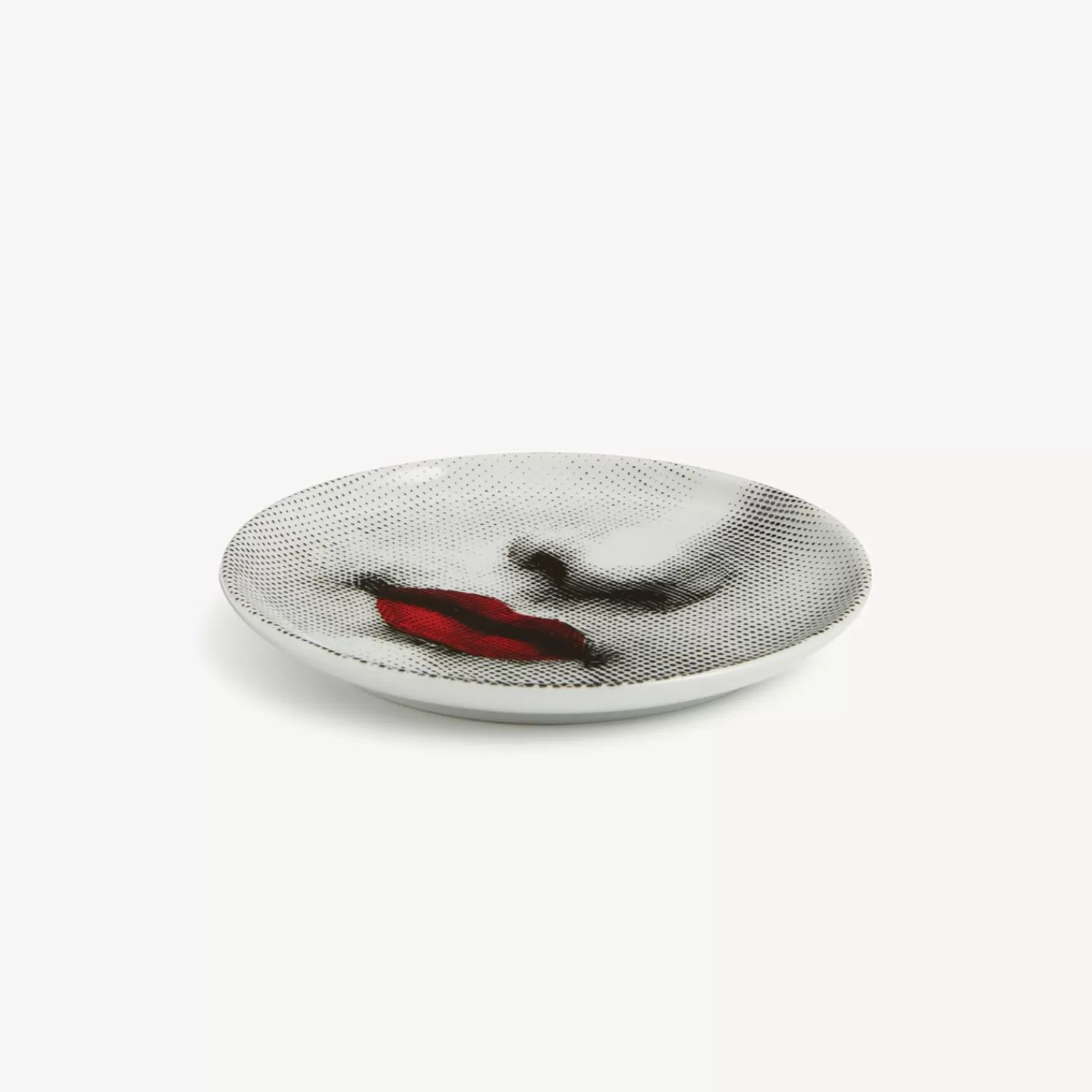 Glasses And Coasters<Fornasetti Coaster Red Lips - Tema E Variazioni N.397 White/Black/Red