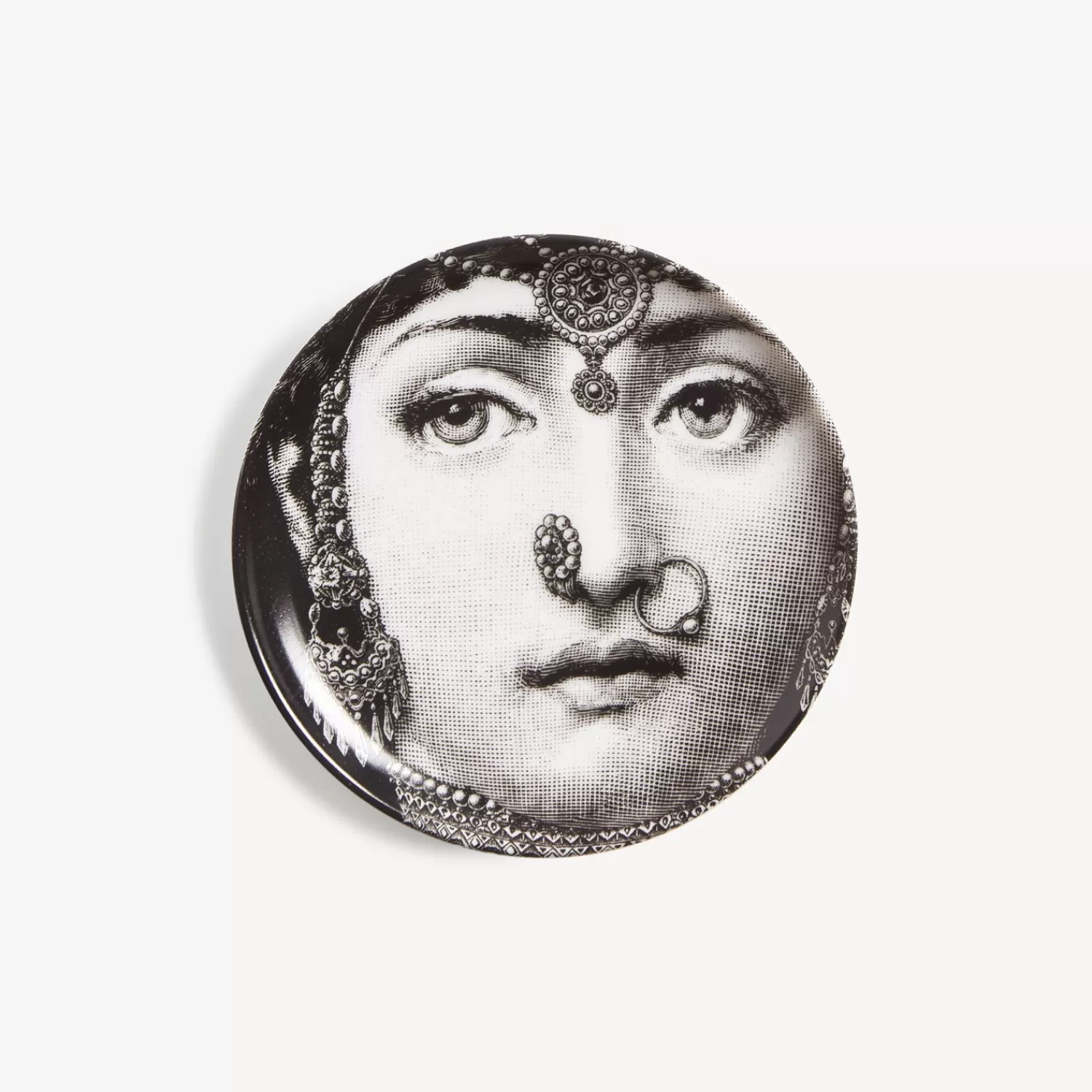 Glasses And Coasters<Fornasetti Coaster Tema E Variazioni N.228 White/Black