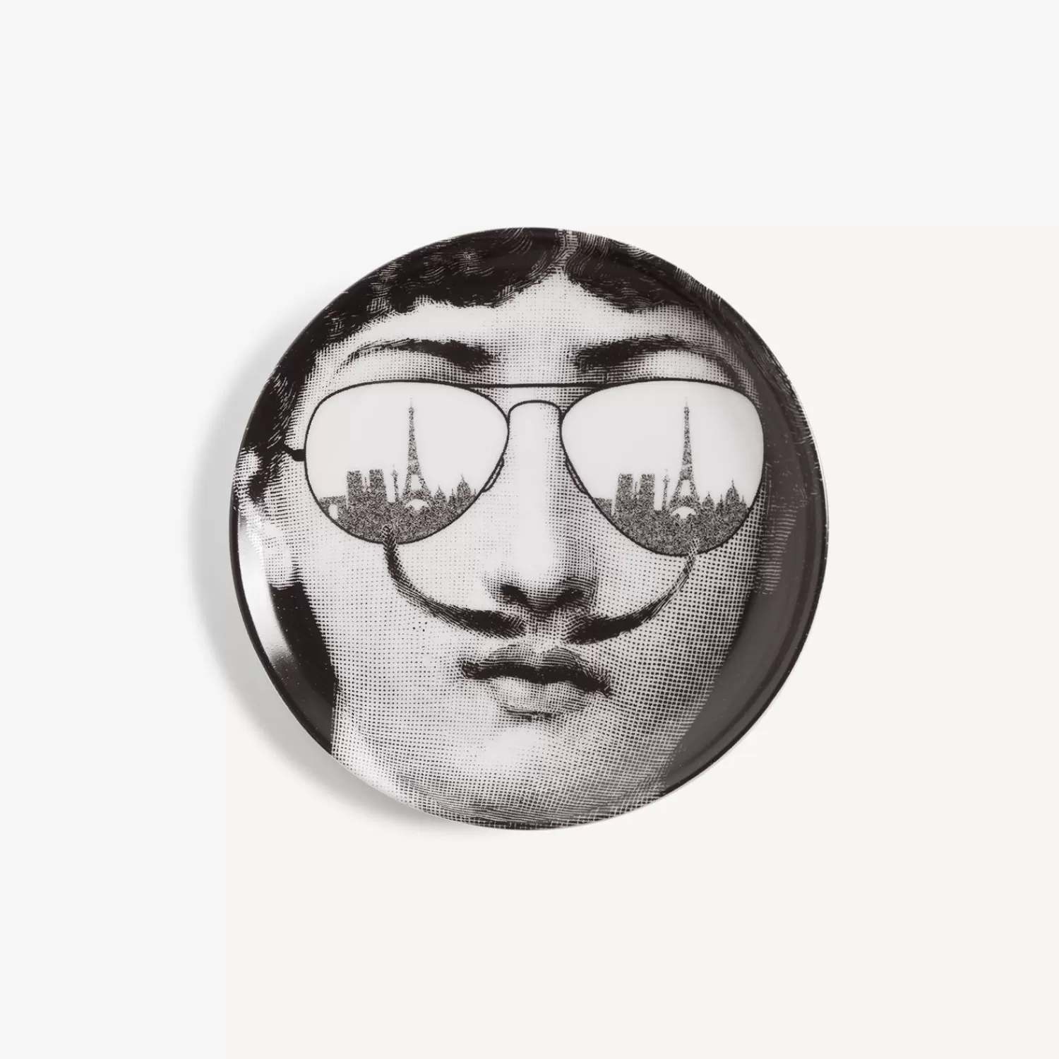 Glasses And Coasters<Fornasetti Coaster Tema E Variazioni N.373 White/Black